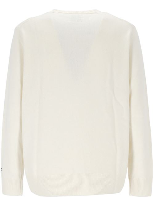 Maglione bianco con scritta Vacanze di Natale MC2 Saint Barth | HERON00327G